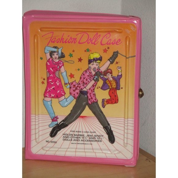 Barbie Toys Vintage Pink 98s 3d Fashion Doll Carrying Case Barbie